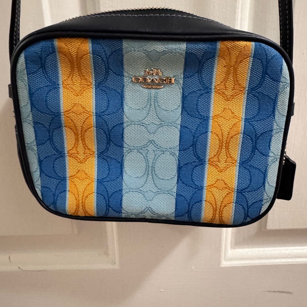 Coach Multicolor Striped Crossbody Bag